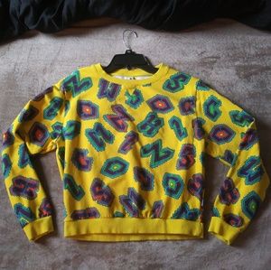 Moschino Swim Yellow Sweatshirt